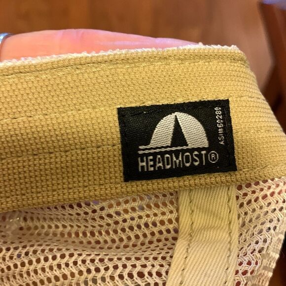 Dark gray & cream distressed “Thelma” cap. - Picture 5 of 7